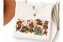 Dachshund Back to School PNG Tee Design Product Image 3