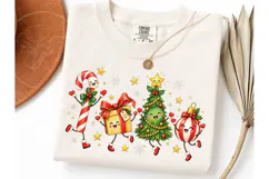 Christmas Characters Dancing PNG Tee Product Image 3