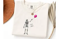 Skeleton Balloon Well Shit PNG Tee Desig Product Image 3