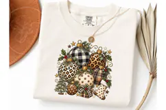 Christmas Ornaments Leopard Plaid PNG Te Product Image 3