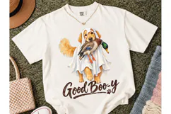 Good Booy Ghost Dog Duck PNG Tee Product Image 2