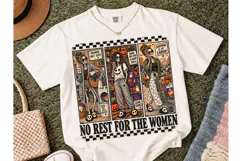 No Rest For Women Halloween PNG Tee Product Image 2