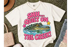 Quiet On The Creek Alligator PNG Tee Product Image 2