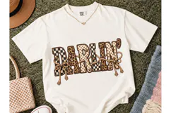 Darlin Western Leopard PNG Sublimation T Product Image 2