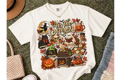 Tis The Season Halloween PNG Tee Product Image 2