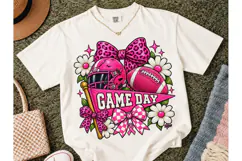 Game Day Football Pink PNG Sublimation Product Image 2