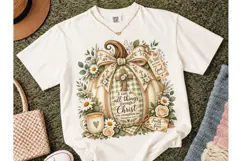 Faith Pumpkin Fall Christian PNG Tee Product Image 2