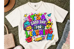 Good Day For Learning PNG Teacher Tee Product Image 2