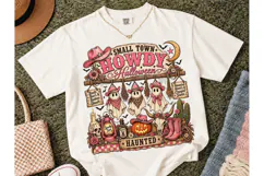 Small Town Howdy Halloween PNG Tee Product Image 2