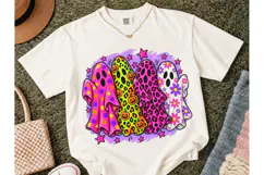 Groovy Halloween Ghosts PNG Tee Design Product Image 2