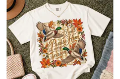 Praise Him Every Season Duck PNG Shirt Product Image 2