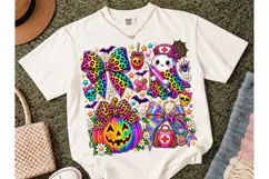 Halloween Nurse Ghost Bow PNG Tee Design Product Image 2