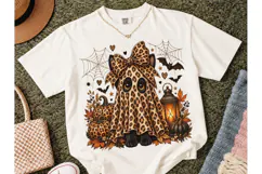 Leopard Ghost Dog Halloween PNG Tee Product Image 2