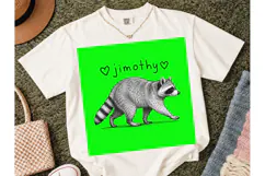 Raccoon Wildlife PNG Shirt Design Product Image 4