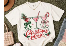 Christmas Please Cocktail PNG Shirt Desi Product Image 2