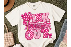 Pink Out Mascot PNG Breast Cancer Tee Product Image 2