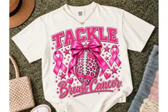 Tackle Breast Cancer PNG Sublimation Tee Product Image 2