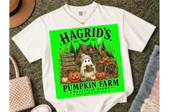 Hagrid's Pumpkin Farm Halloween PNG Tee Product Image 4