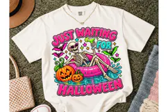 Just Waiting For Halloween PNG Shirt Product Image 2