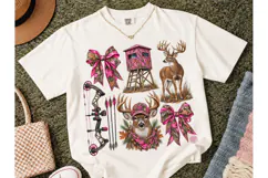 Pink Camo Deer Hunting PNG Shirt Design Product Image 2