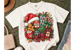 Merry Christmas Cozy Vibes PNG Tee Product Image 2
