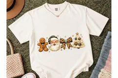 Leopard Christmas Santa PNG Shirt Design Product Image 1