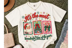 Most Wonderful Time Christmas PNG Tee Product Image 2