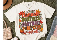 Fall Y'all Flannels Bonfires PNG Shirt Product Image 2