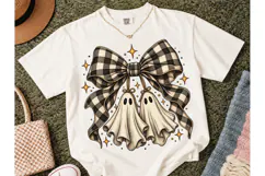 Halloween Ghost Bow PNG Shirt Design Product Image 2