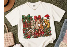 Merry Christmas Gingerbread PNG Tee Product Image 2