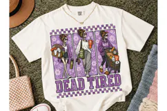 Dead Tired Skeleton Mom PNG Sublimation Product Image 2