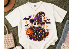 Halloween Ghost Witch PNG Shirt Design Product Image 2