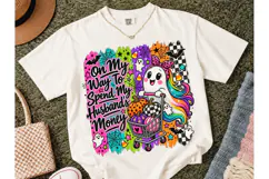 Halloween Ghost Shopping PNG Sublimation Product Image 2