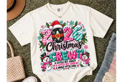 2026 Christmas Crew PNG Sublimation Tee Product Image 1