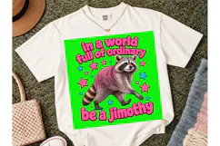 Be A Jimothy Raccoon Funny PNG Tee Product Image 4