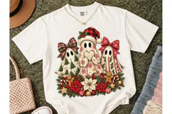 Christmas Ghosts Holiday PNG Shirt Desig Product Image 2