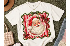 Vintage Santa Claus Christmas PNG Tee Product Image 2