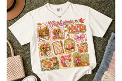 Patch Picnic Pumpkin Fall PNG Shirt Desi Product Image 2