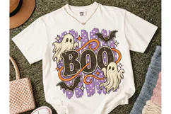 BOO Halloween Ghost PNG Shirt Design Product Image 2