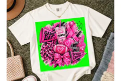 Game Day Breast Cancer PNG Shirt Design Product Image 4