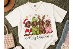 Christmas Dachshund PNG Shirt Design Product Image 2