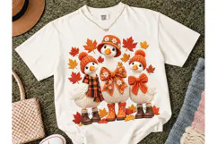 Fall Geese Trio Autumn PNG Shirt Design Product Image 2