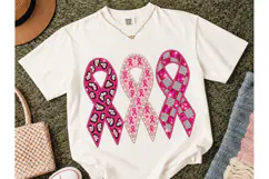 Breast Cancer Awareness Ribbon PNG Tee Product Image 2
