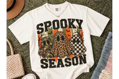 Spooky Season Ghost Halloween PNG Tee Product Image 2