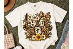 Cheer Mom Leopard PNG Sublimation Tee Product Image 2