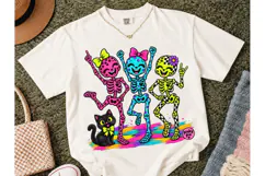 Dancing Skeletons Halloween PNG Tee Desi Product Image 2