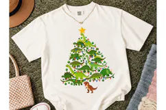 Dinosaur Christmas Tree PNG Shirt Design Product Image 2