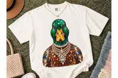 Jewel Mallard Duck PNG Sublimation Tee Product Image 2