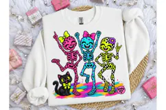 Dancing Skeletons Halloween PNG Tee Desi Product Image 3