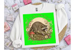 It's Ok To Be Weird Raccoon PNG Tee Product Image 1